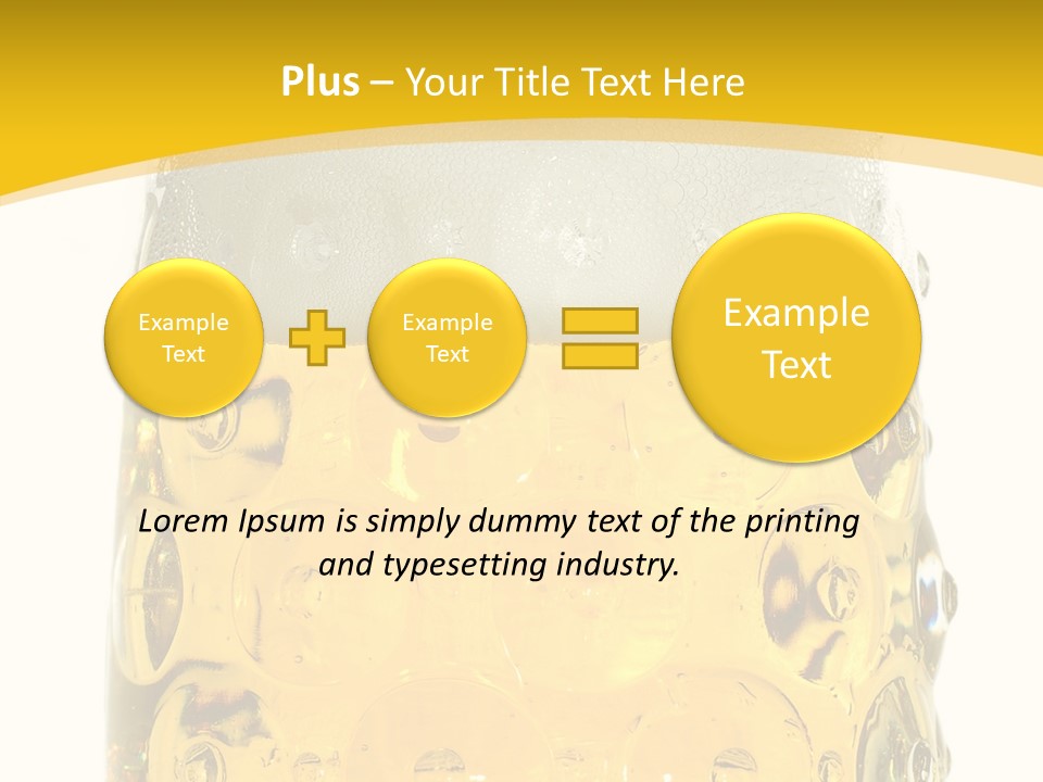 Background Drink Golden PowerPoint Template