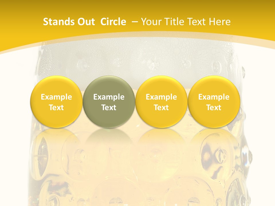 Background Drink Golden PowerPoint Template