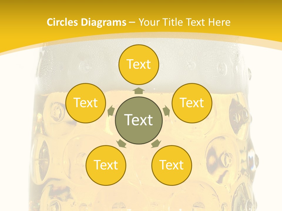 Background Drink Golden PowerPoint Template
