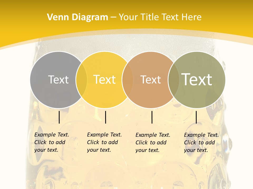 Background Drink Golden PowerPoint Template