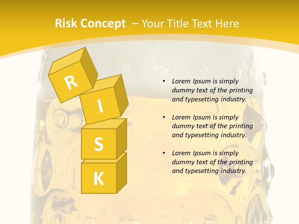 Background Drink Golden PowerPoint Template