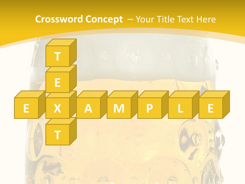 Background Drink Golden PowerPoint Template