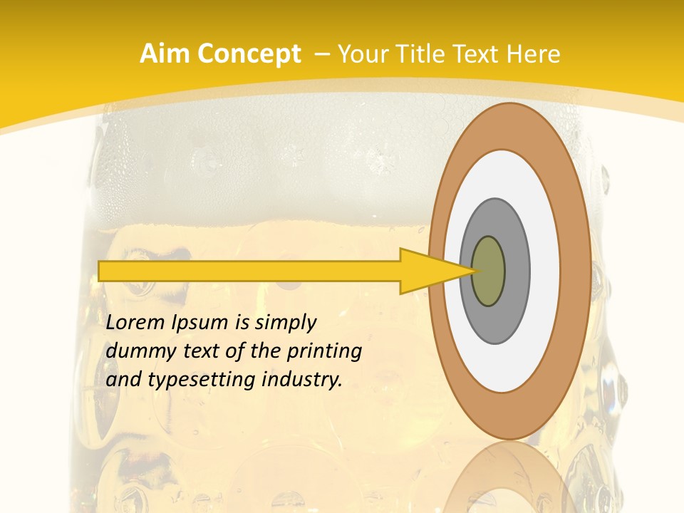 Background Drink Golden PowerPoint Template