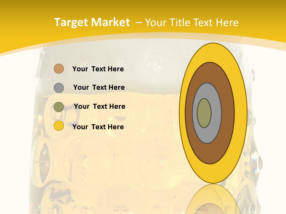 Background Drink Golden PowerPoint Template