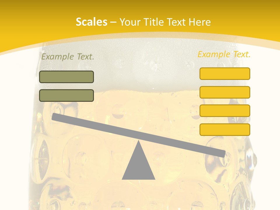 Background Drink Golden PowerPoint Template