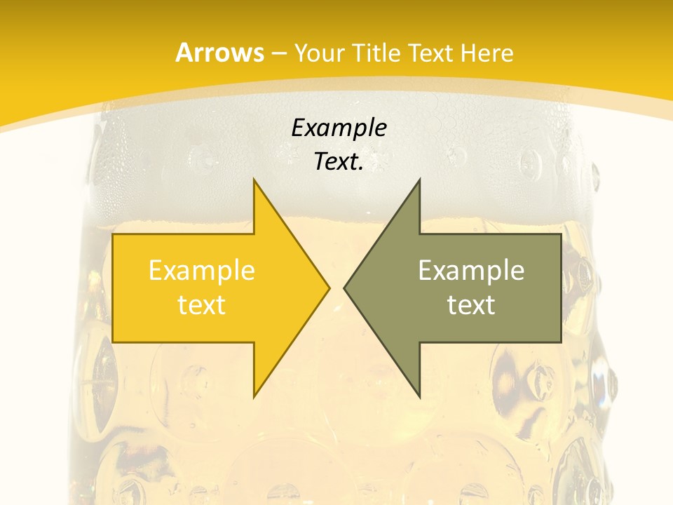 Background Drink Golden PowerPoint Template