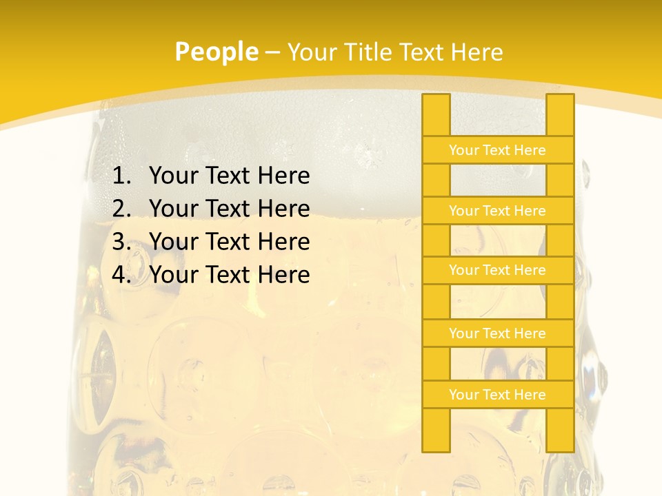 Background Drink Golden PowerPoint Template