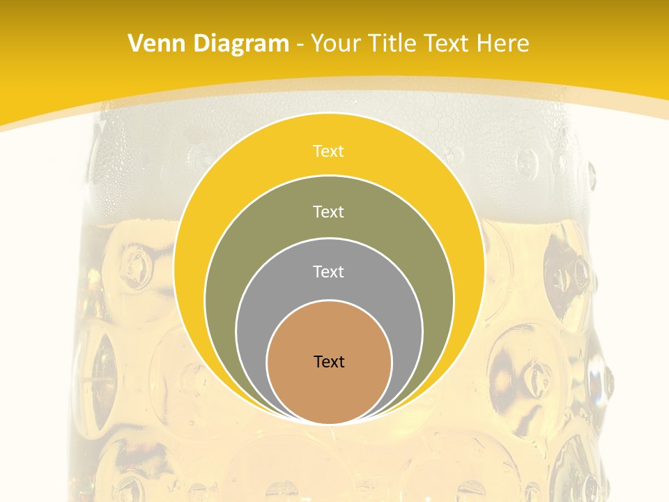 Background Drink Golden PowerPoint Template