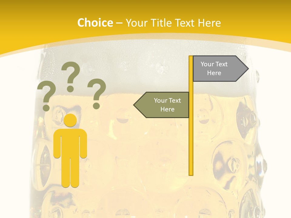 Background Drink Golden PowerPoint Template