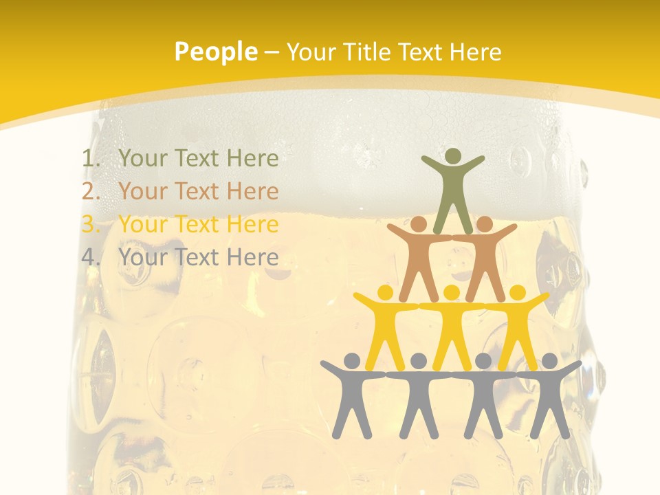 Background Drink Golden PowerPoint Template