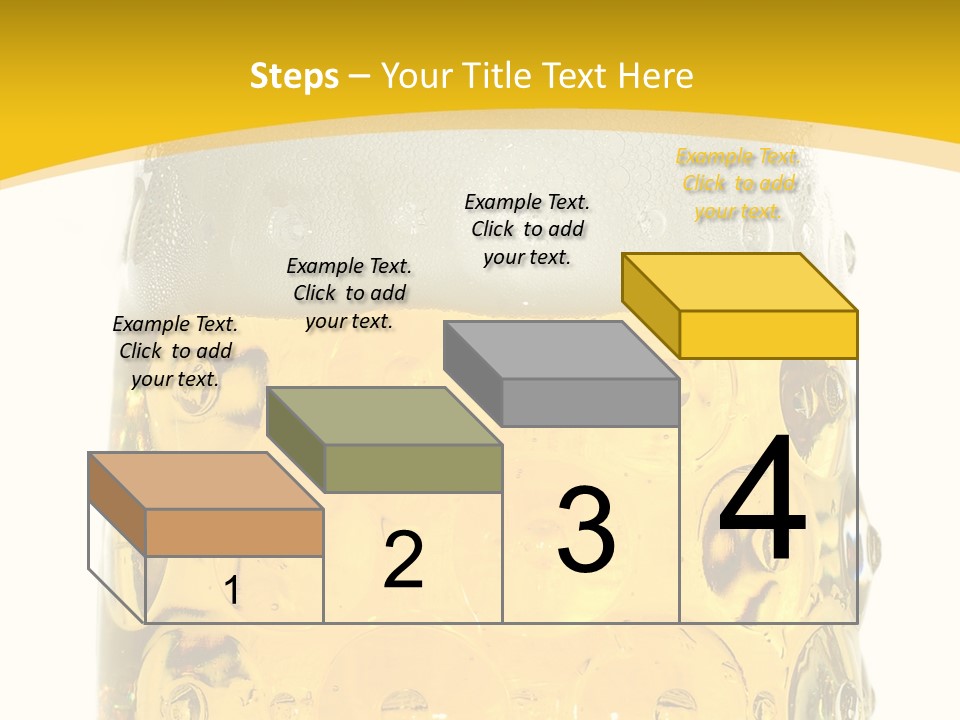 Background Drink Golden PowerPoint Template