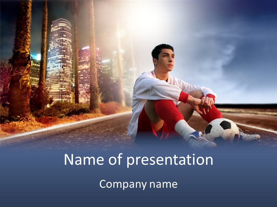 Way Soccer Progress PowerPoint Template