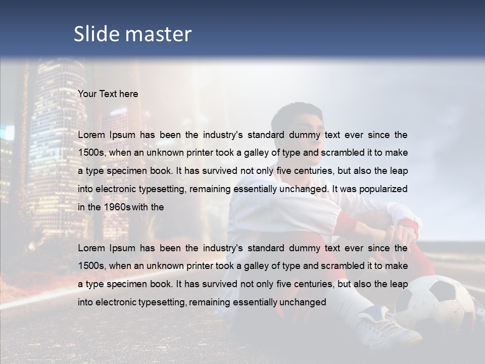 Way Soccer Progress PowerPoint Template