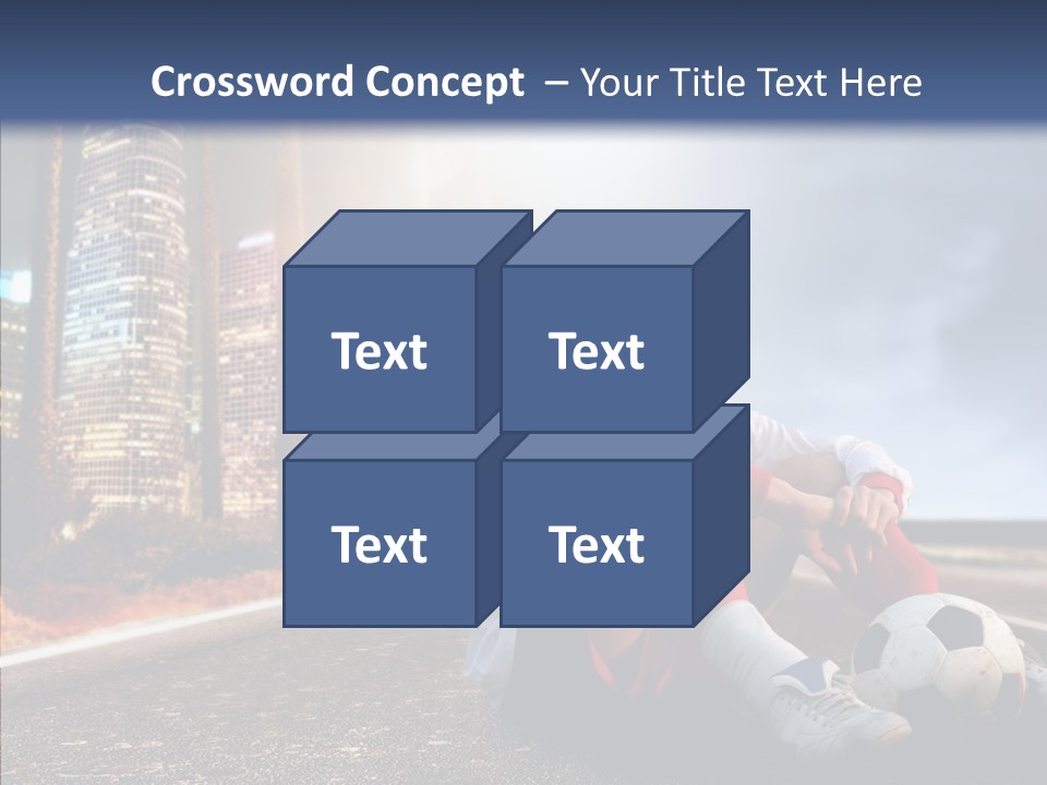 Way Soccer Progress PowerPoint Template