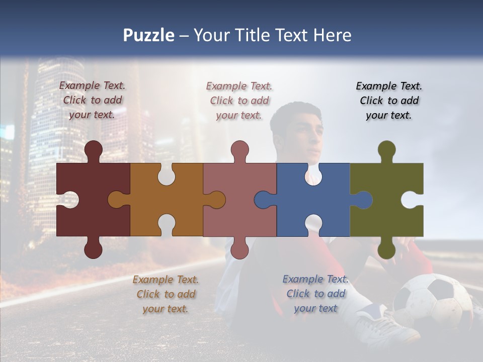 Way Soccer Progress PowerPoint Template