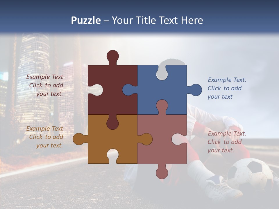 Way Soccer Progress PowerPoint Template