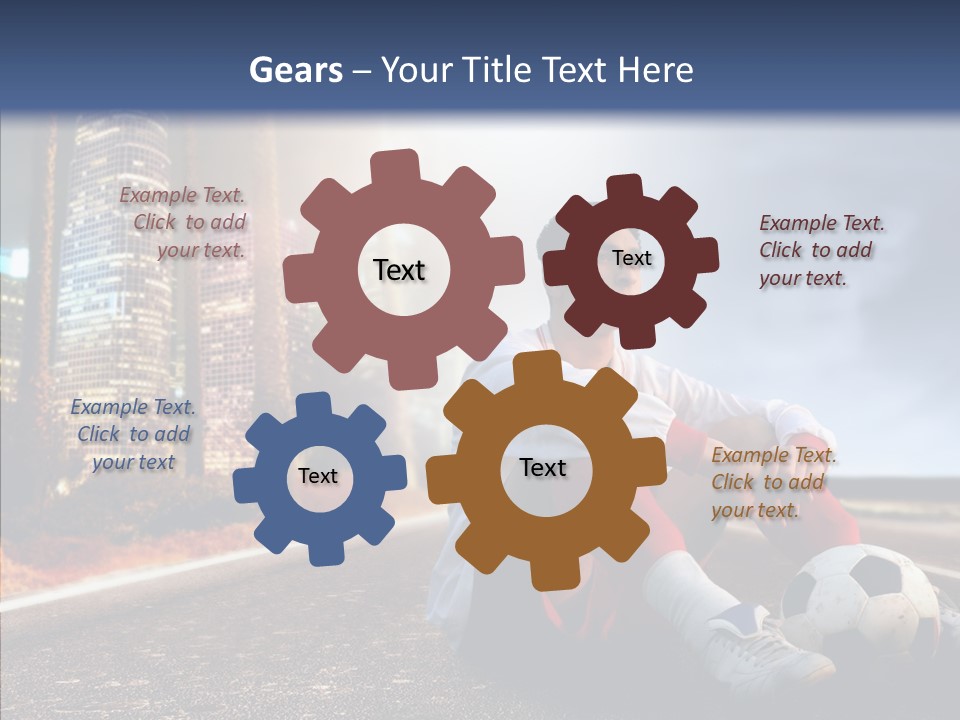 Way Soccer Progress PowerPoint Template