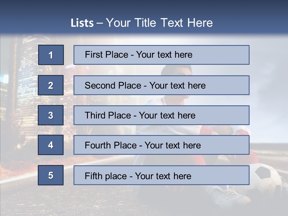 Way Soccer Progress PowerPoint Template
