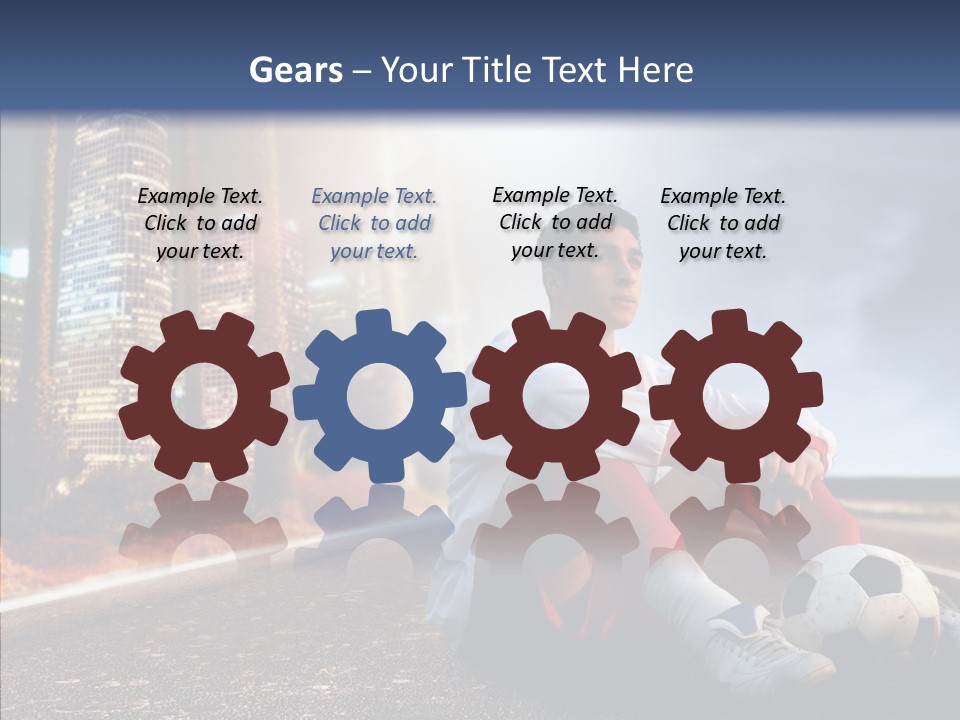 Way Soccer Progress PowerPoint Template