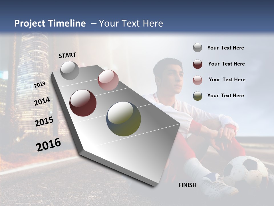 Way Soccer Progress PowerPoint Template
