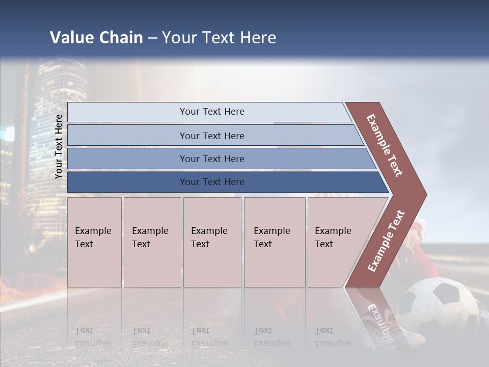 Way Soccer Progress PowerPoint Template