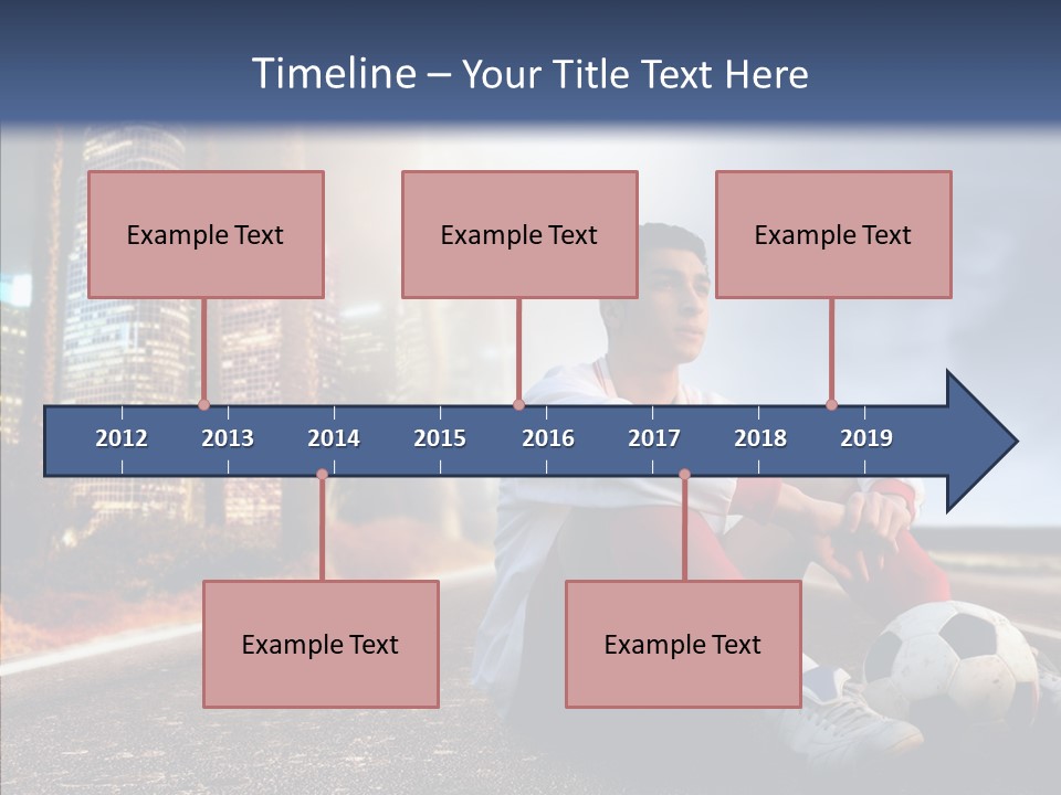 Way Soccer Progress PowerPoint Template