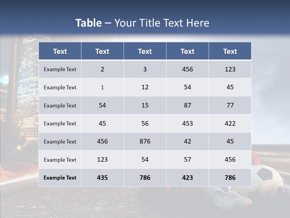 Way Soccer Progress PowerPoint Template