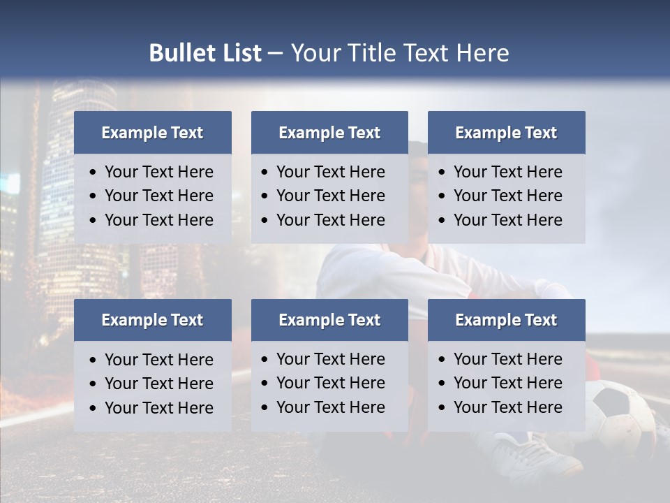Way Soccer Progress PowerPoint Template