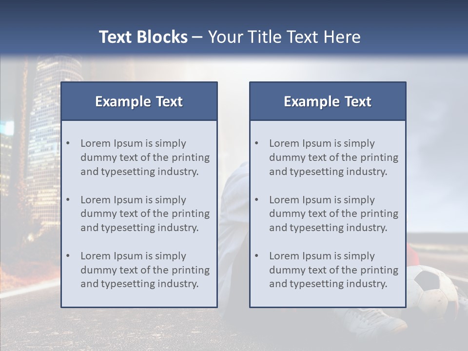 Way Soccer Progress PowerPoint Template