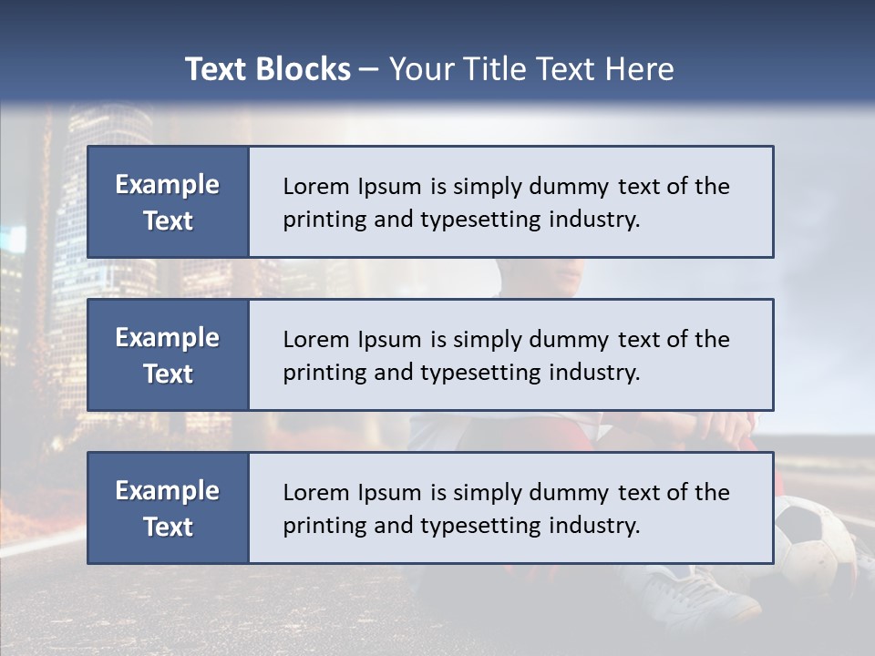 Way Soccer Progress PowerPoint Template