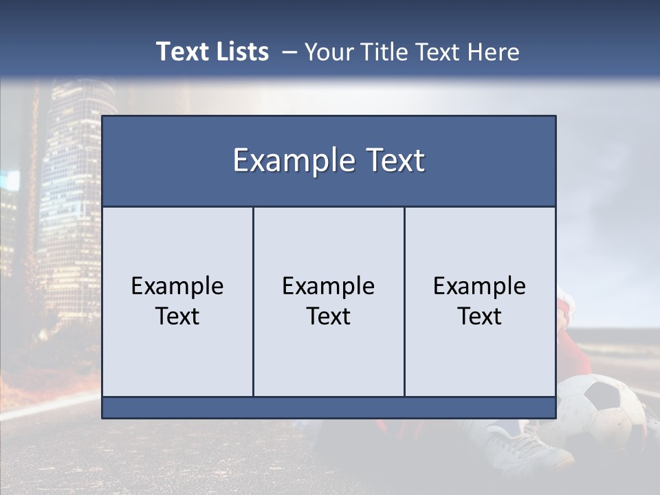 Way Soccer Progress PowerPoint Template