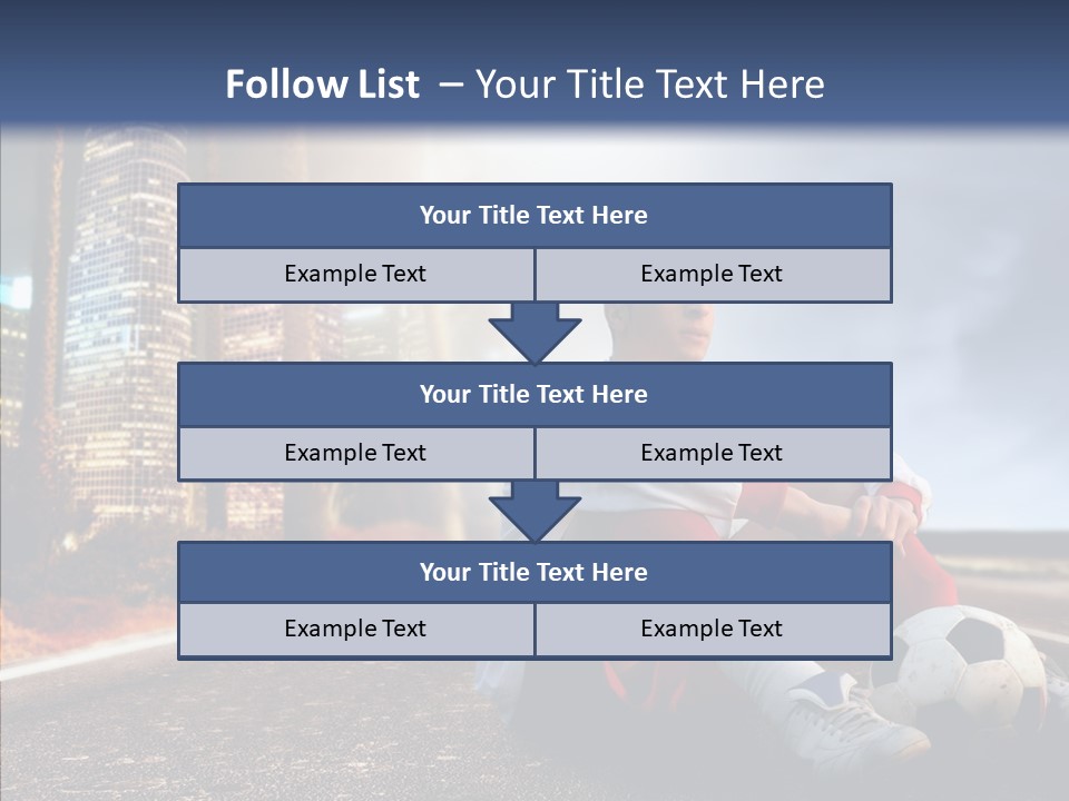 Way Soccer Progress PowerPoint Template