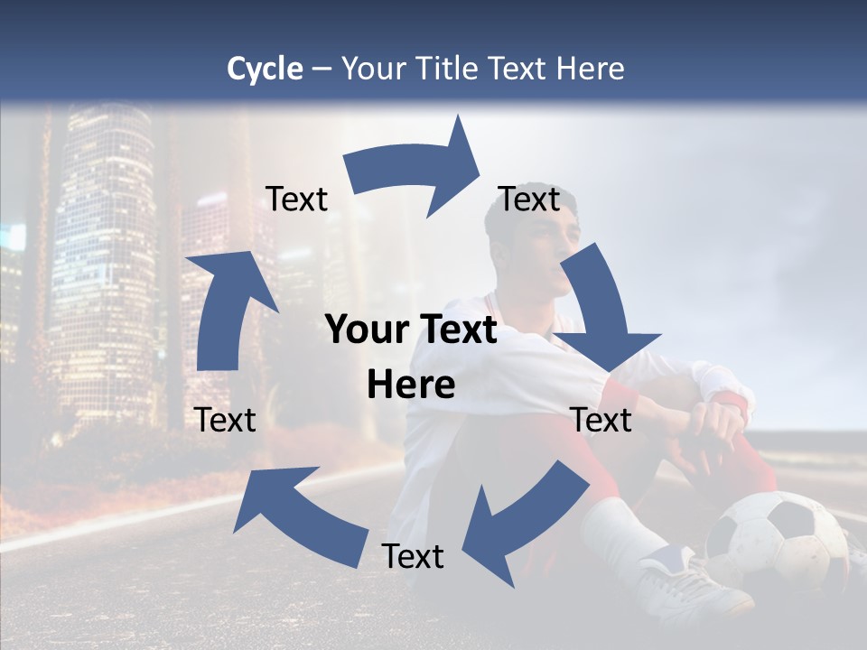 Way Soccer Progress PowerPoint Template