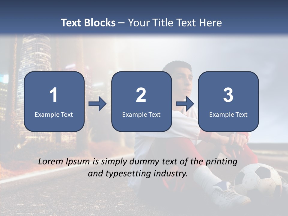 Way Soccer Progress PowerPoint Template
