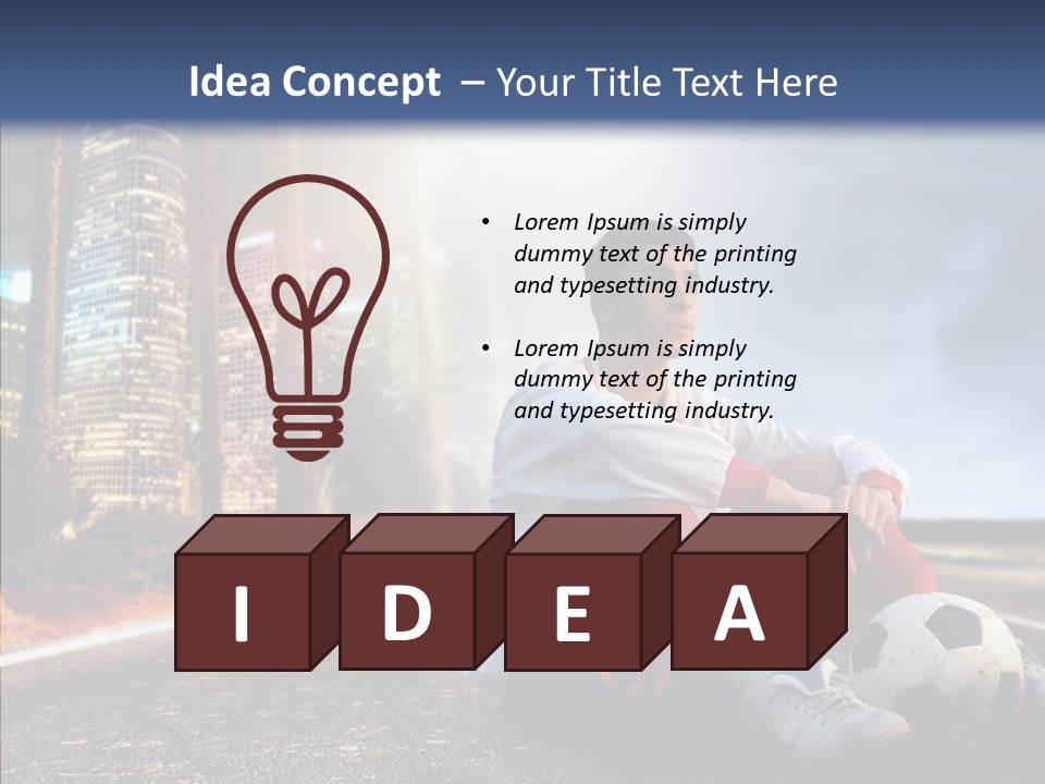 Way Soccer Progress PowerPoint Template