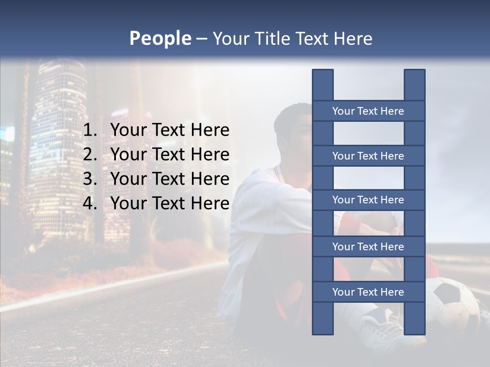 Way Soccer Progress PowerPoint Template