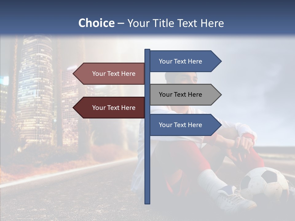 Way Soccer Progress PowerPoint Template