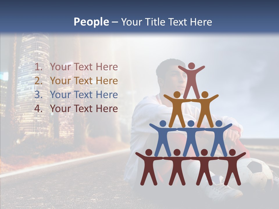 Way Soccer Progress PowerPoint Template