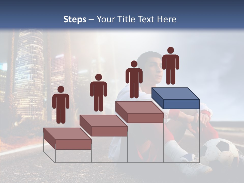 Way Soccer Progress PowerPoint Template