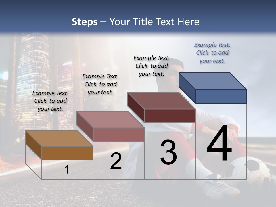 Way Soccer Progress PowerPoint Template