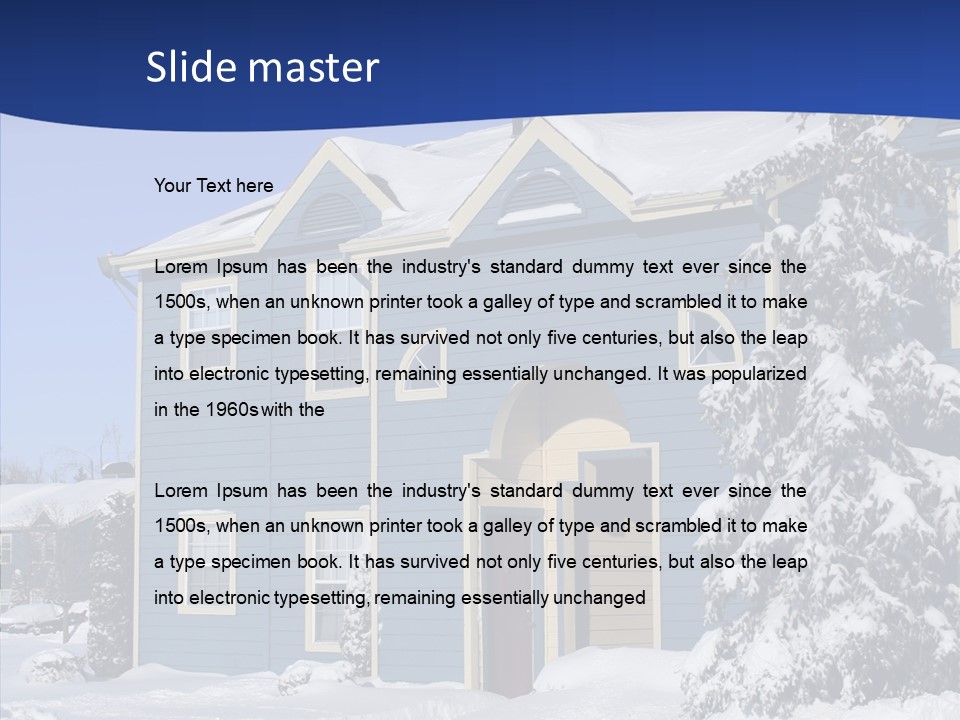 Tree Mortgage Real Estate PowerPoint Template