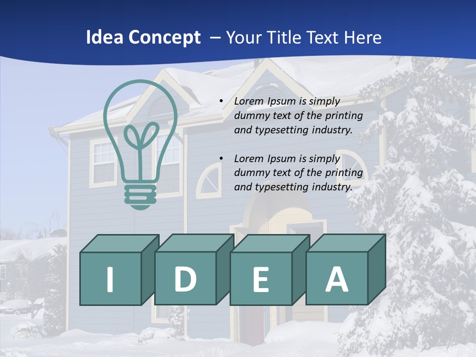 Tree Mortgage Real Estate PowerPoint Template