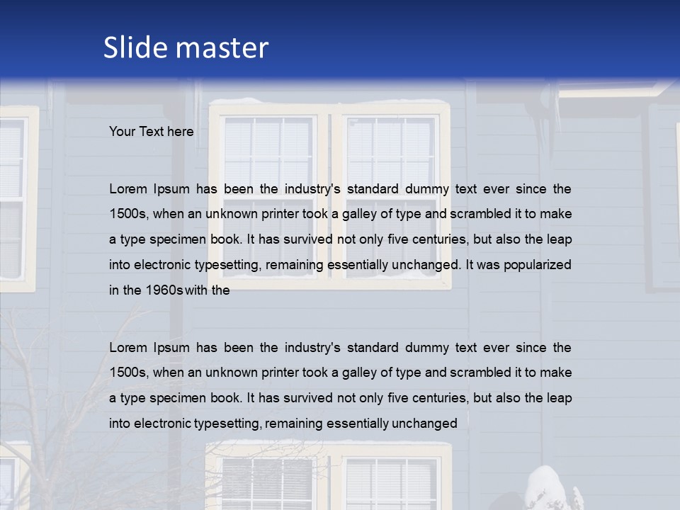 Pile Snow Frost PowerPoint Template