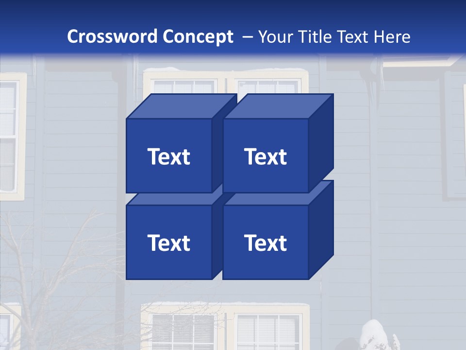 Pile Snow Frost PowerPoint Template