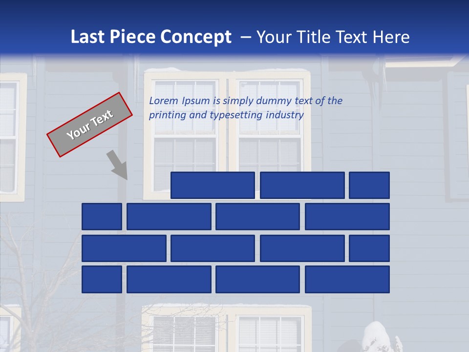 Pile Snow Frost PowerPoint Template