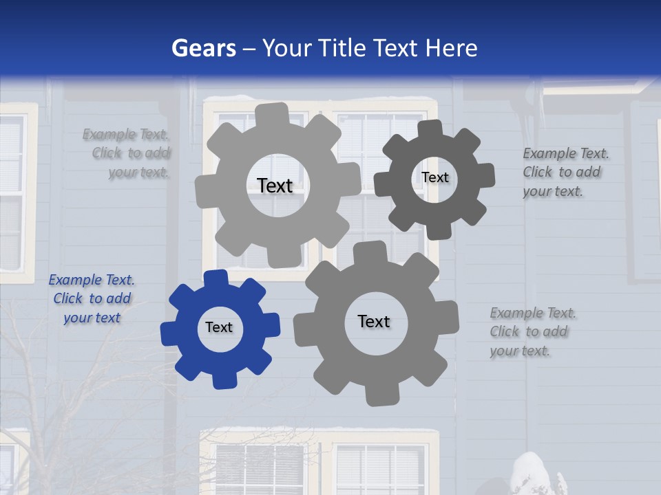 Pile Snow Frost PowerPoint Template