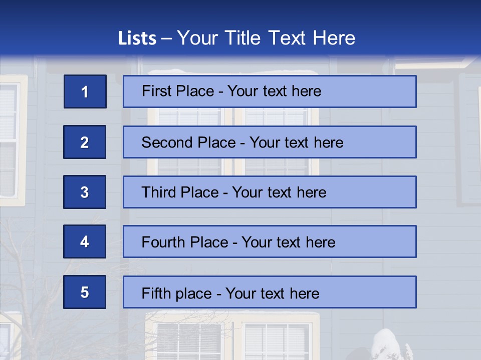Pile Snow Frost PowerPoint Template