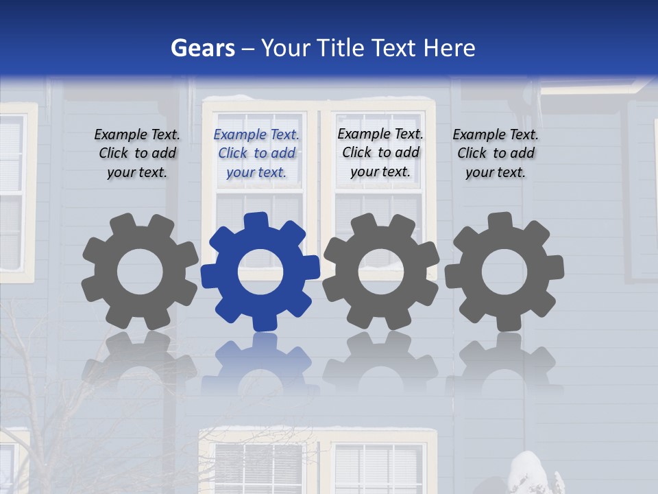 Pile Snow Frost PowerPoint Template