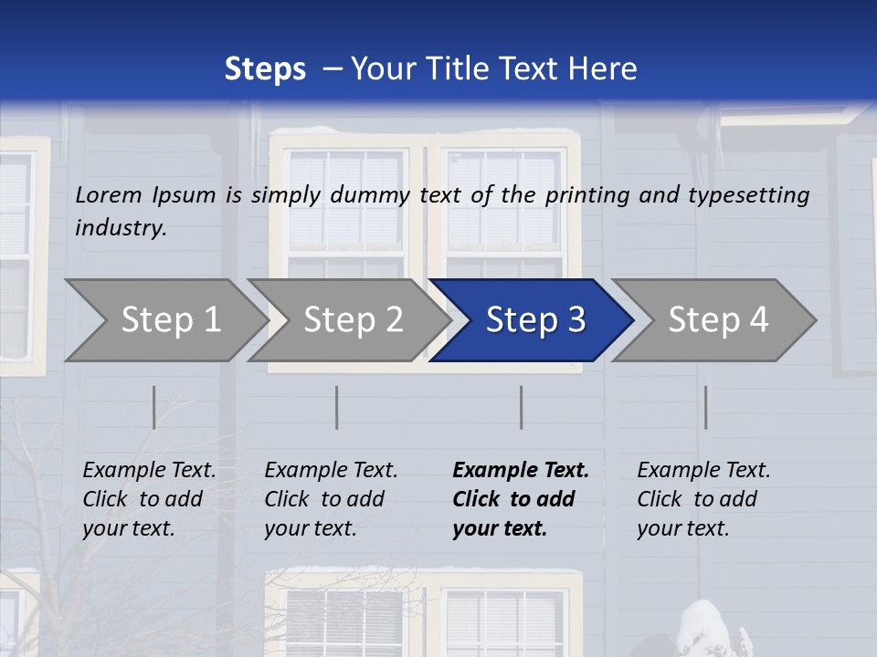 Pile Snow Frost PowerPoint Template