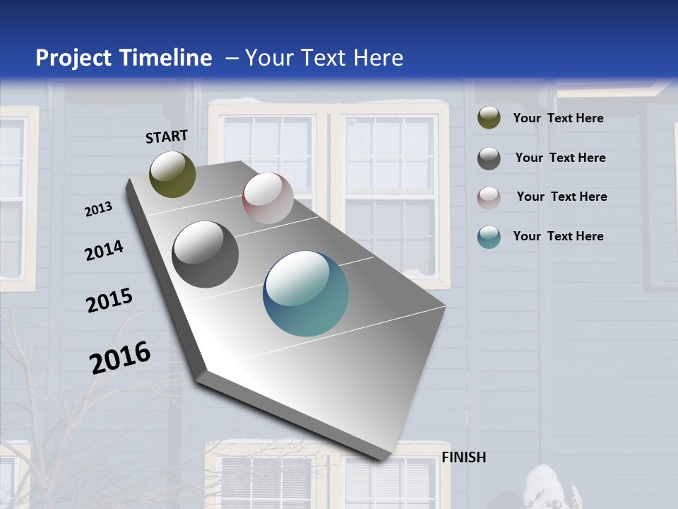 Pile Snow Frost PowerPoint Template